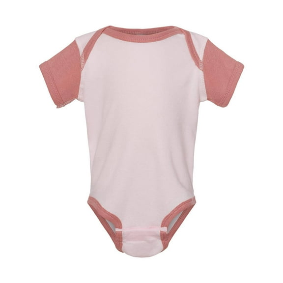 Infant Baby Rib Bodysuit , Ballerina / Mauvelous , 24M