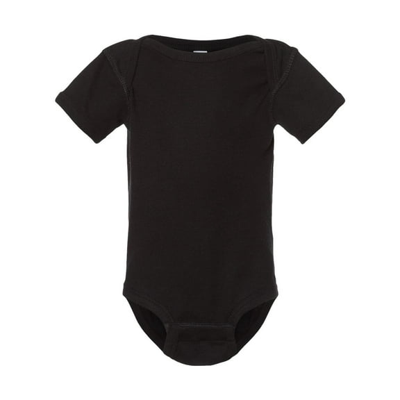 Infant Baby Rib Bodysuit , Black , NB