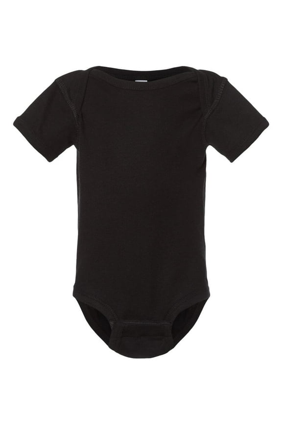 Infant Baby Rib Bodysuit , Black , NB