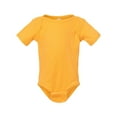 thumbnail image 1 of Infant Baby Rib Bodysuit , Gold , 6M, 1 of 1