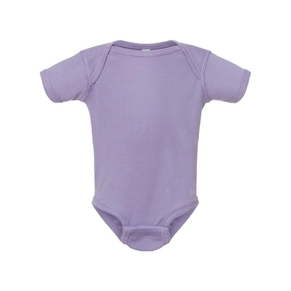 Infant Baby Rib Bodysuit , Lavender , 6M