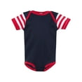 thumbnail image 1 of Infant Baby Rib Bodysuit , Navy / Red / Red & White Stripe , 6M, 1 of 1