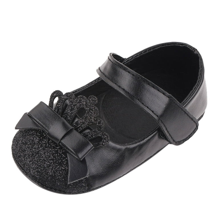 Infant Baby Shoes Girls Solid Color Leather Princess Soft Walking First Shoe Weeding Guest Party Shoes For Child Shower Footwear Walmart