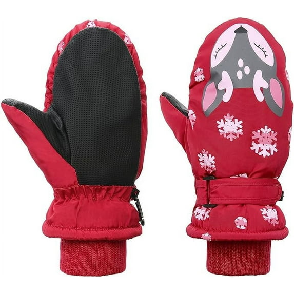 Infant Baby Toddler Kids Winter Mittnes Lined Fleece Warm Waterproof Ski Snow Gloves For Boys Girls