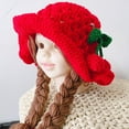 thumbnail image 1 of Infant Baby Winter Hat Beanies Crochet Warm Knitted Wig Hat, 1 of 1