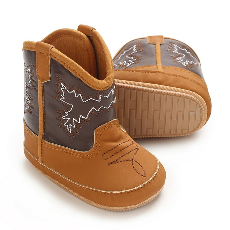 Infant Baby Winter Snow Boots Western Style Booties for Boys Girls