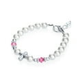 thumbnail image 1 of Infant Baptism Gift, Baby Bracelet Sterling Silver Cross (BSCHP), 1 of 3