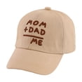 thumbnail image 1 of Infant Baseball Cap with MOM+DAD=ME Lettering Embroidered Cotton Sun Hat for Outdoor Travel and Beach, 1 of 7