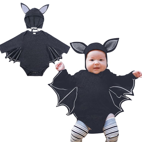 Bat Halloween Romper Jumpsuit with Hat 12-18 Months Halloween Boy