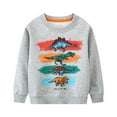 thumbnail image 1 of Big Boys Sweatshirts & Hoodies 3-4 Years Boys Zip up Hoodies Size 7/8 Toddler Child Funny Dinosaur Print Sweatshirt Boys Girls' Long Sleeve Round Neck Tops Autumn Casual Loose Pullover, 1 of 8