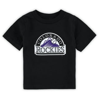 Colorado Rockies Men's CR Baseball T Shirt XL Purple Fanatics