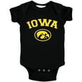 thumbnail image 1 of Infant Black Iowa Hawkeyes Arch & Logo Bodysuit, 1 of 6