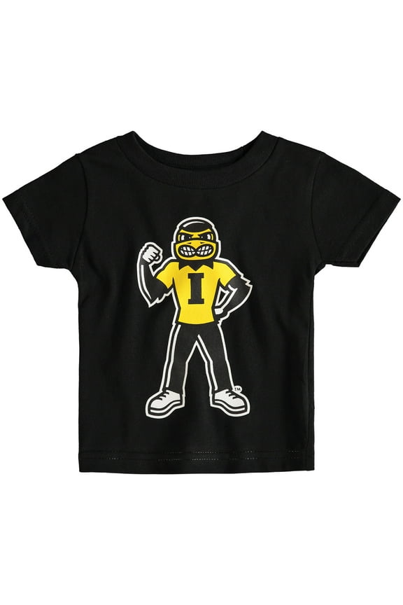 Infant Black Iowa Hawkeyes Big Logo T-Shirt