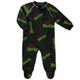 thumbnail image 1 of Infant Black Rey Mysterio  Raglan Full-Zip Sleeper, 1 of 1
