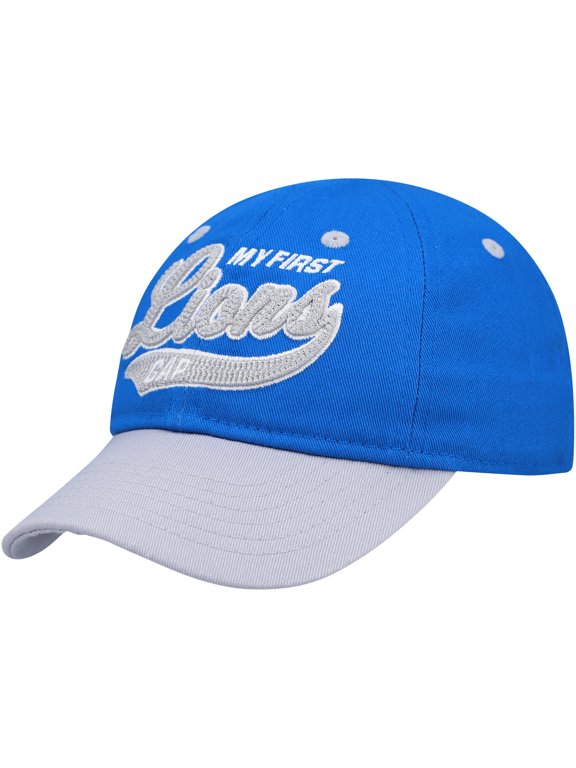 Infant Blue/Silver Detroit Lions My First Tail Sweep Slouch Flex-Hat