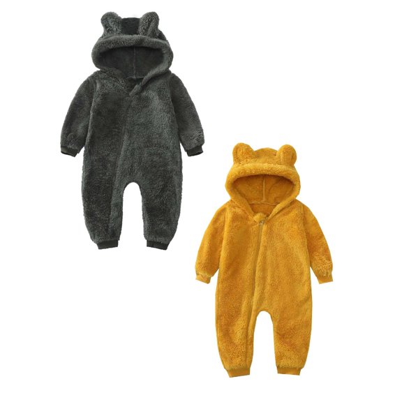 Infant Bodysuit Romper Pajamas Jumpsuit Comfort Long Sleeves Bodysuits Baby Girl Newborn Clothes 2PCS