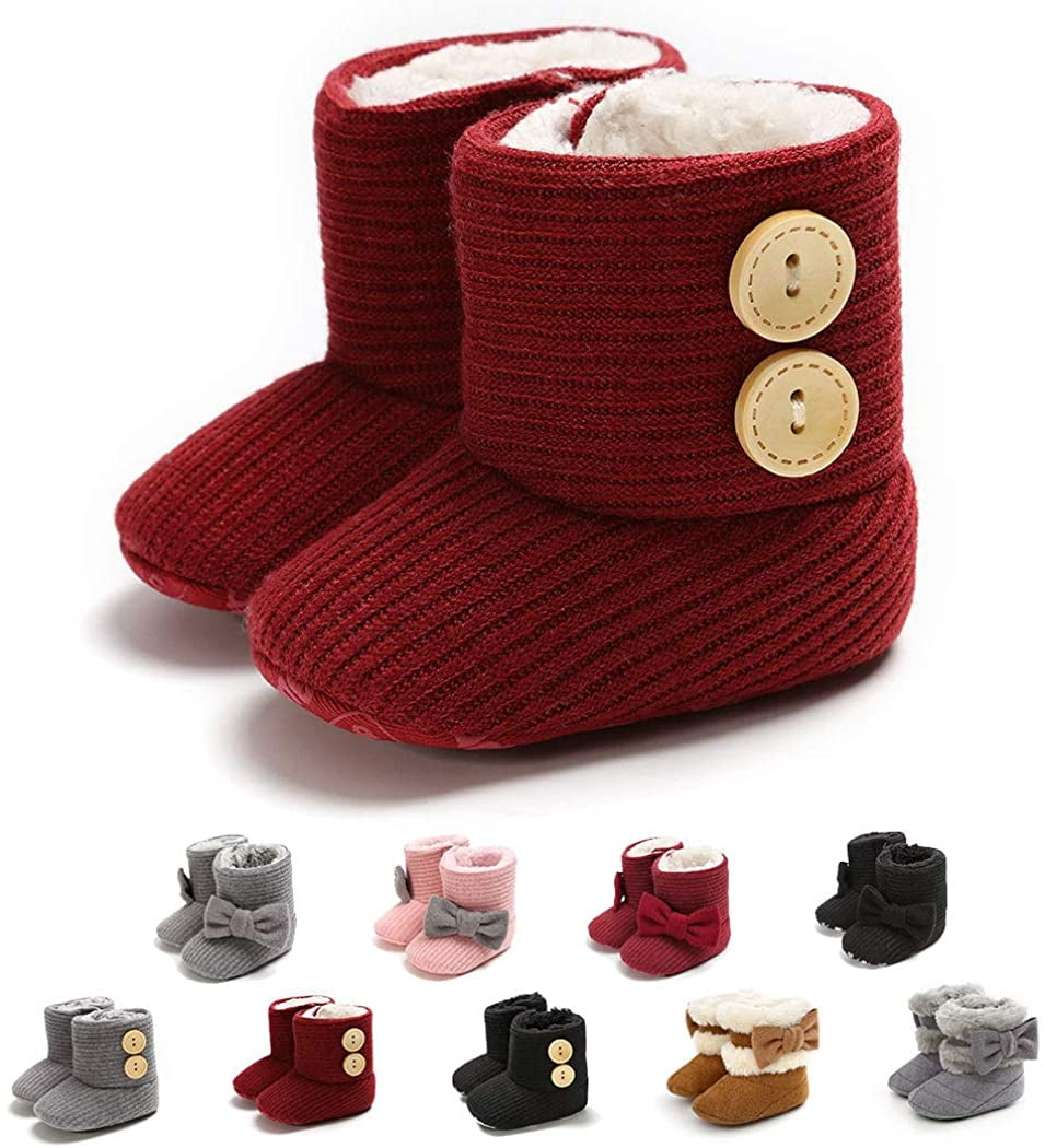 Infant Boots Winter Baby Girl Shoes Soft Sole AntiSlip Toddler Snow Warm Prewalker Newborn