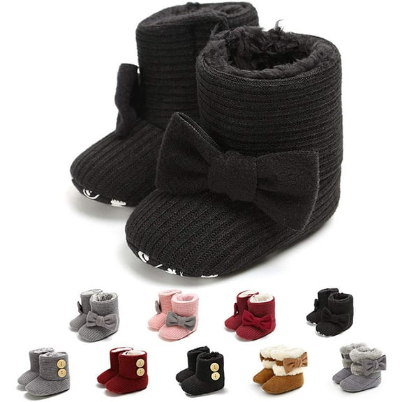 Infant Boots Winter Baby Girl Shoes Soft Sole Anti-Slip Toddler Snow Warm Prewalker Newborn Boots
