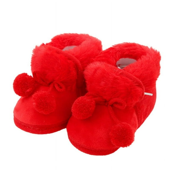 Infant Boots Winter Baby Girl Shoes Soft Sole Anti-Slip Toddler Snow Warm Prewalker Newborn Boots
