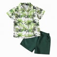 thumbnail image 1 of Boy Clothes Toddler Baby Summer Kids Spring Button Printed Short Sleeved Training 6M 12M 18M 24M 3T 4T New Born for Twins Outfits Boys' Clothing Sets 2-Piece Set, 1 of 3