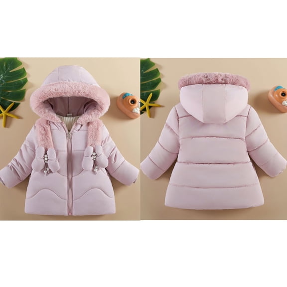 Boy Winter Coat,Boys Puffer Coat Mid-Length with Lined Hooded Windproof Warm Puffer Jacket Kids Boys Winter Coat Size 6-12 Months
