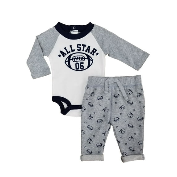 Infant Boys 2-Piece All Star Football Long Sleeve Bodysuit & Pants Set