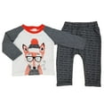 thumbnail image 1 of Infant Boys 2-Piece Mr. Wise Guy Fox Long Sleeve Shirt & Pants Set, 1 of 1