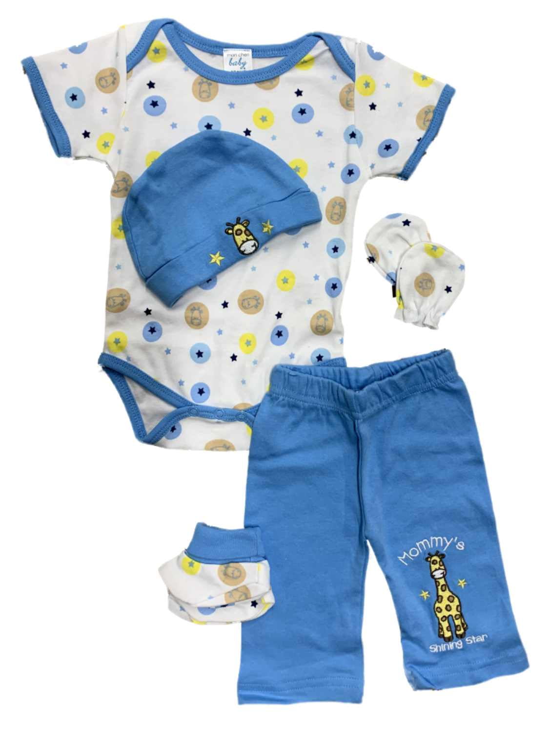 Infant-Boys-5PC-Set-Giraffe-