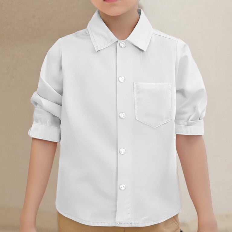 infant white dress shirt Silas Linen at Baby Beau & Belle Tunisian collar Short Sleeve White Dress Shirt