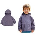 thumbnail image 1 of Boys Clothes Wind Breaker Zip Hoodie Girls Lightweight Jacket Fall Coat Teen Girls Clothing 6-12 Months, 1 of 7
