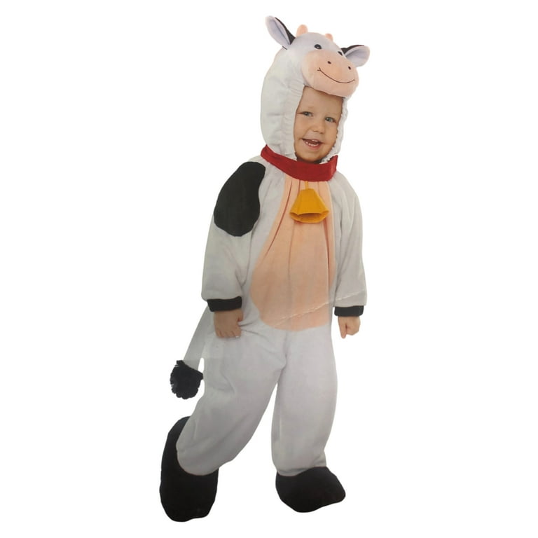 Infant Boys Girls Black White Baby Cow Costume 12-24 Months