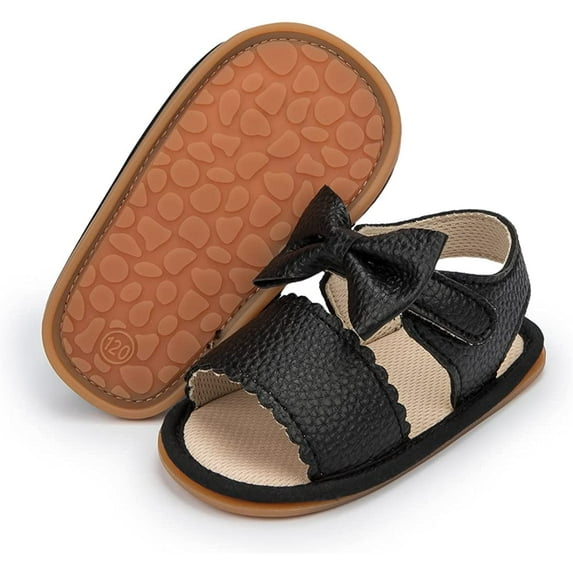 Infant Boys Girls Sandals Breathable Premium Baby Summer Outdoor Casual Beach Shoes Lightweight Toddler Flower Bowknot Anti Slip Rubber Sole Newborn Prewalker First Crib Shoes
