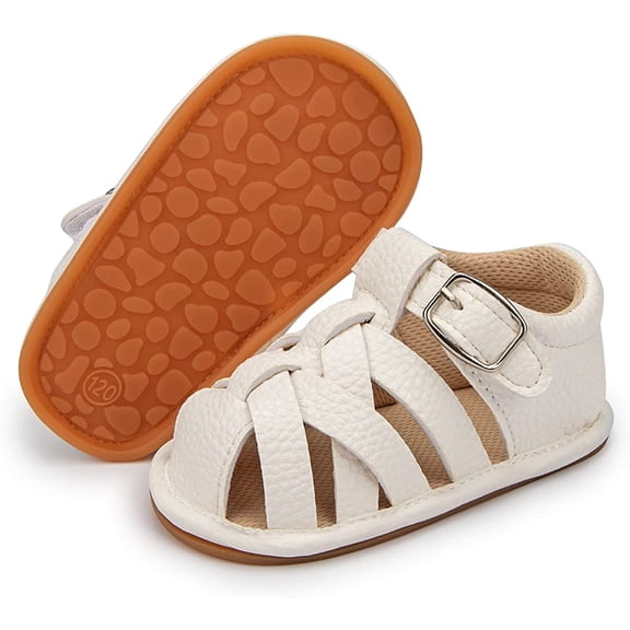 Infant Boys Girls Sandals Breathable Premium Baby Summer Outdoor Casual Beach Shoes Lightweight Toddler Flower Bowknot Anti Slip Rubber Sole Newborn Prewalker First Crib Shoes