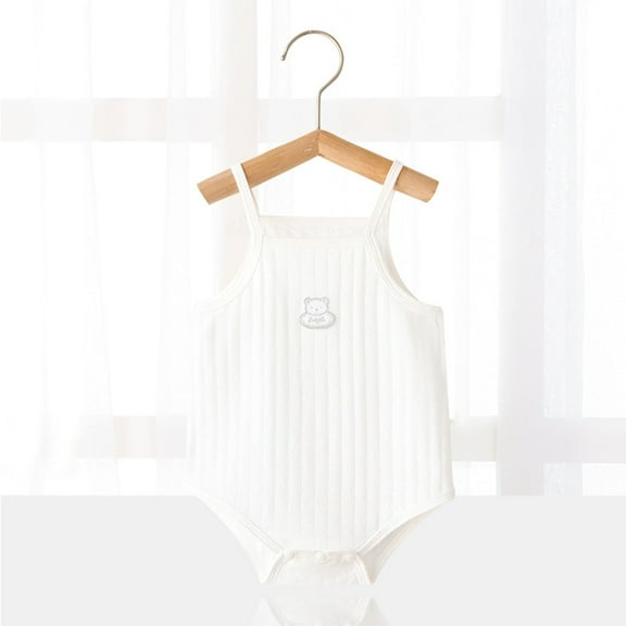 Infant Boys Girls Sleeveless Solid Romper Jumpsuit Newborn Summer Bodysuits Clothes