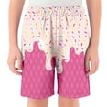thumbnail image 1 of Infant Boys Girls Unisex Shorts Casual Athletic Everyday Bottoms Children'S Casual Ice Printed Shorts Baseball Shortseelastic Waistband With Pocket Shorts (2 14 Years),Pink,100/(2-3 Years), 1 of 3