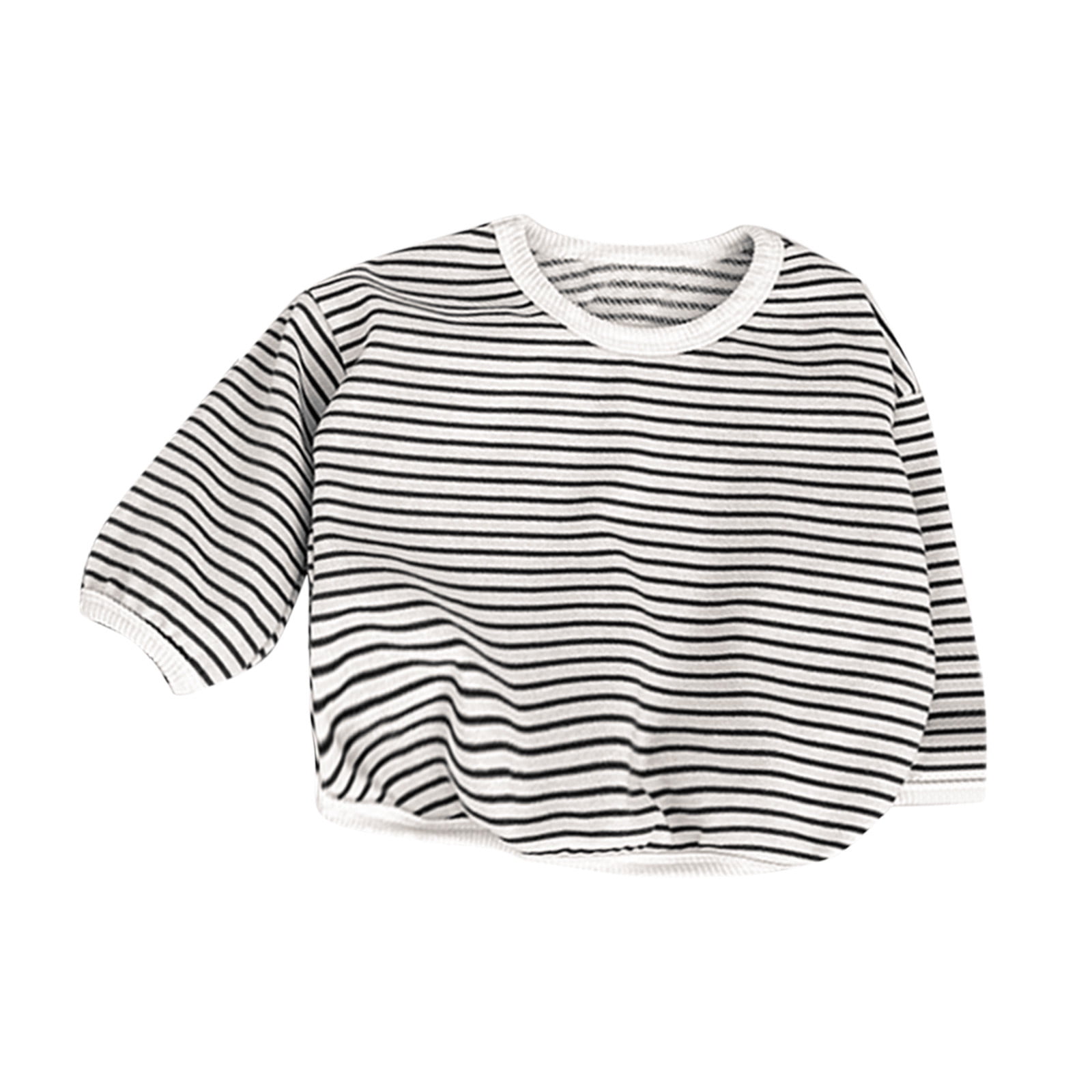 Infant Boys Long Sleeved T Shirt Newborn Baby Autumn Striped TShirt