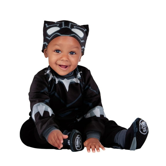 Infant Boys' Marvel Avengers Black Panther Costume by Jazwares - Size 0-6 Months