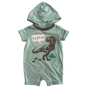 Infant Boys Mint Hooded Jurassic World Dinosaur Romper Bodysuit Baby Outfit 12m