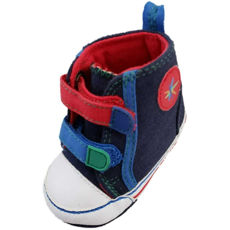 Infant Boys Navy Blue Red White Green Slip On Sneakers Kids Shoes
