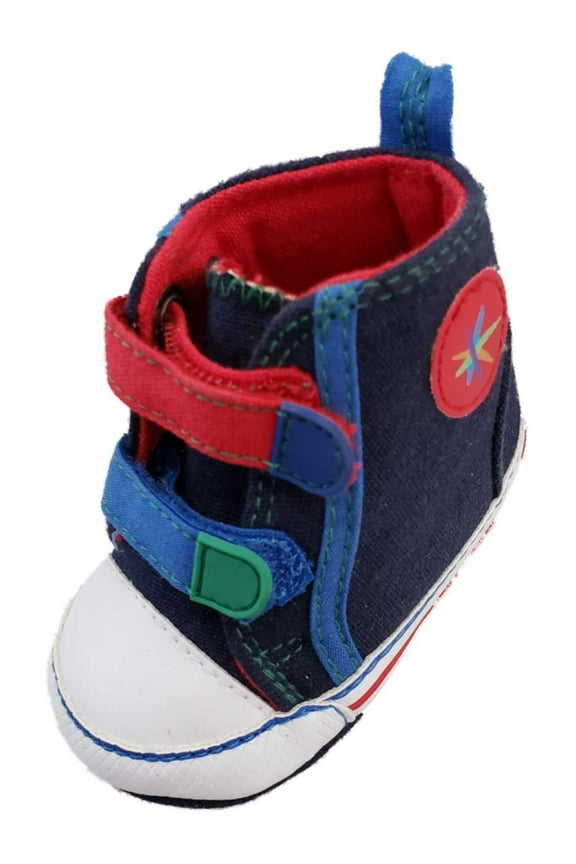 Infant Boys Navy Blue Red White Green Slip-On Sneakers Kids Shoes 2