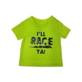 thumbnail image 1 of Infant Boys Neon Yellow I'll Race Ya T-Shirt Athletic Tee Shirt 9 Months, 1 of 1