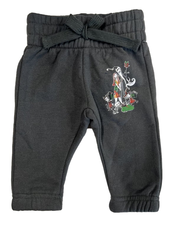 Infant Boys Nightmare Before Christmas Jack Skellington Holiday Sweat Pants 6-9m