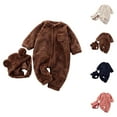 thumbnail image 1 of Boys Outfits Baby Boy Romper Girls Romper & Jumpsuit Winter Baby Girls Warm Outfit Soft Cozy Toddler Clothes for and Toddlers 0 to 24 Months, 1 of 8