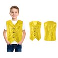 thumbnail image 1 of Boys Shiny Sequins Vest Sleeveless Button Jacket Vest for Belly Hop Jazz Performance 6-12 Months, 1 of 6