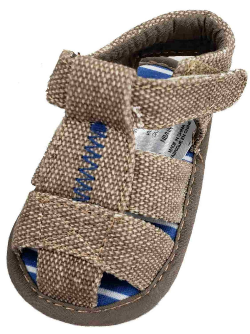 Infant Boys Strappy Light Brown Sandals Baby Summer Shoes 0-3M