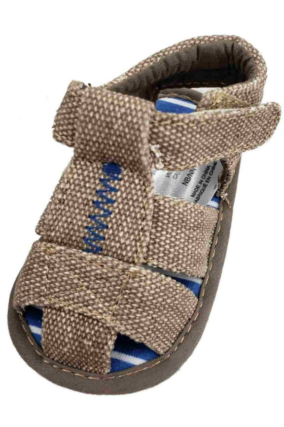 Infant Boys Strappy Light Brown Sandals Baby Summer Shoes 0-3M
