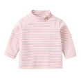 thumbnail image 1 of Boys Striped T Shirt Long Sleeved Turtleneck T-Shirt Casual Comfortable Undershirt, 1 of 3