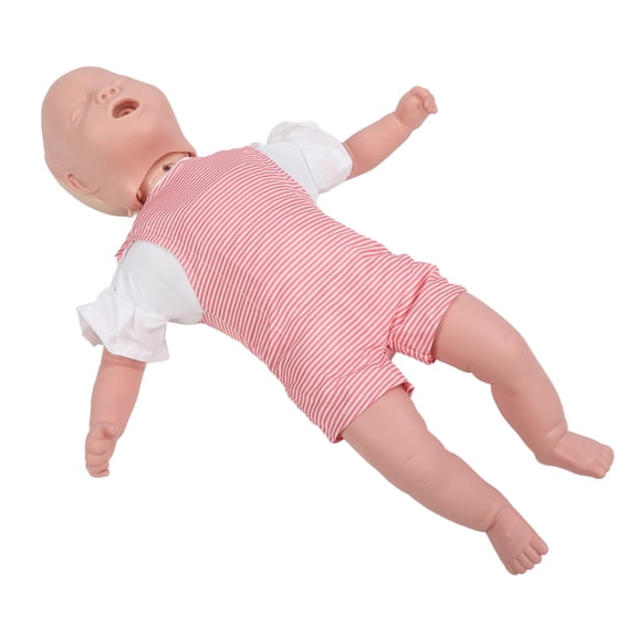 Infant CPR Training Manikin Heimlich Maneuver Airway Obstruction Simulation Model Professional First Aid Infant CPR Doll Educational Anatomy Training Set with Accessories and Storage Bag
