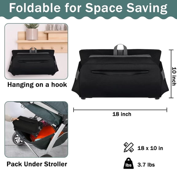 Infant Car Seat Travel Bag with Wheels for Doona Nuna - Universal Baby Stroller Carrier