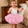 thumbnail image 1 of Infant Carnival Ruffled Tutu Skirts – Toddler Girls’ Party Dress Up Tutus Baby Spring Summer Frilly Skirts, 1 of 8